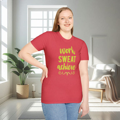 Work Sweat Achieve | T-shirt doux unisexe