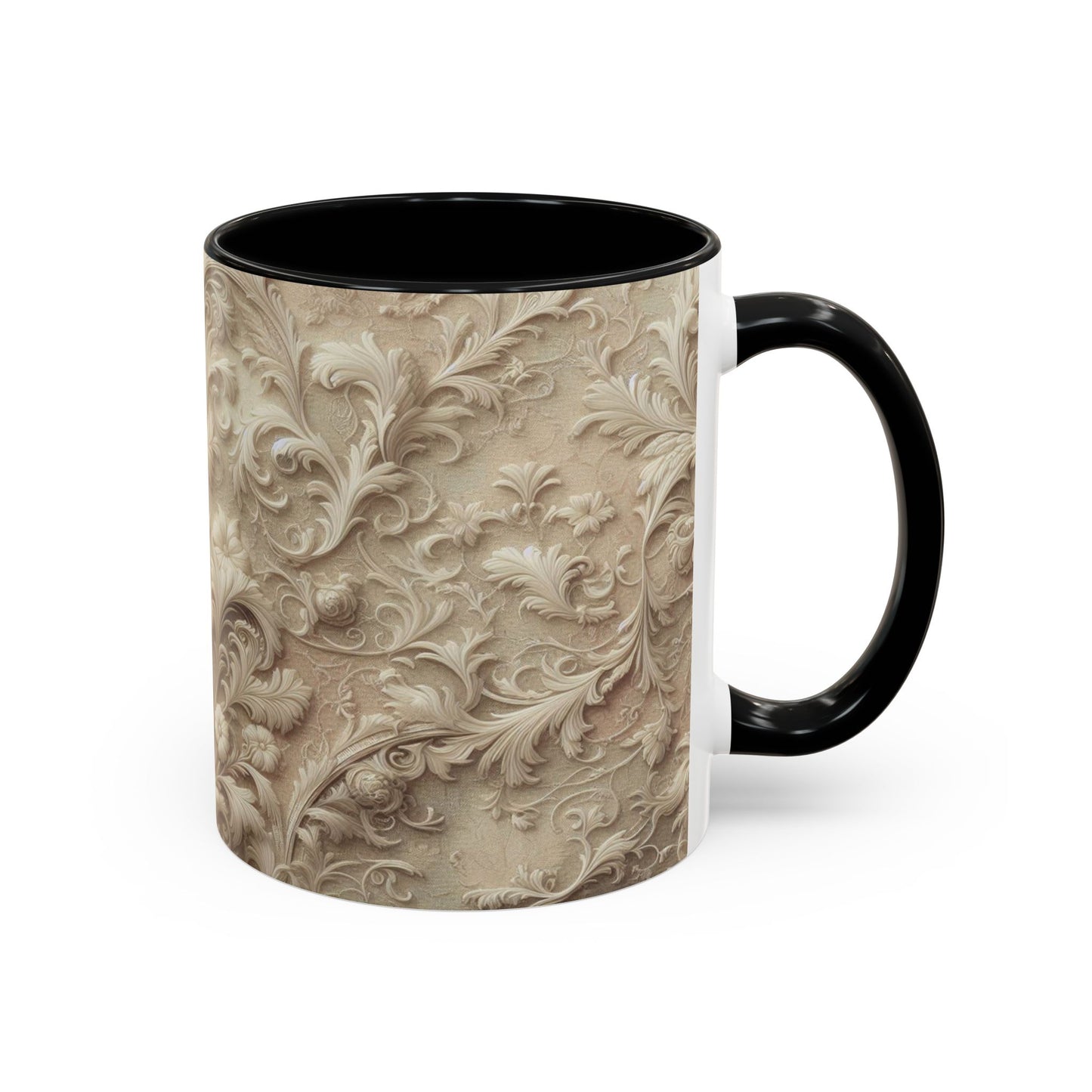 Dentelle victorienne | Tasse à café Accent (11 oz)