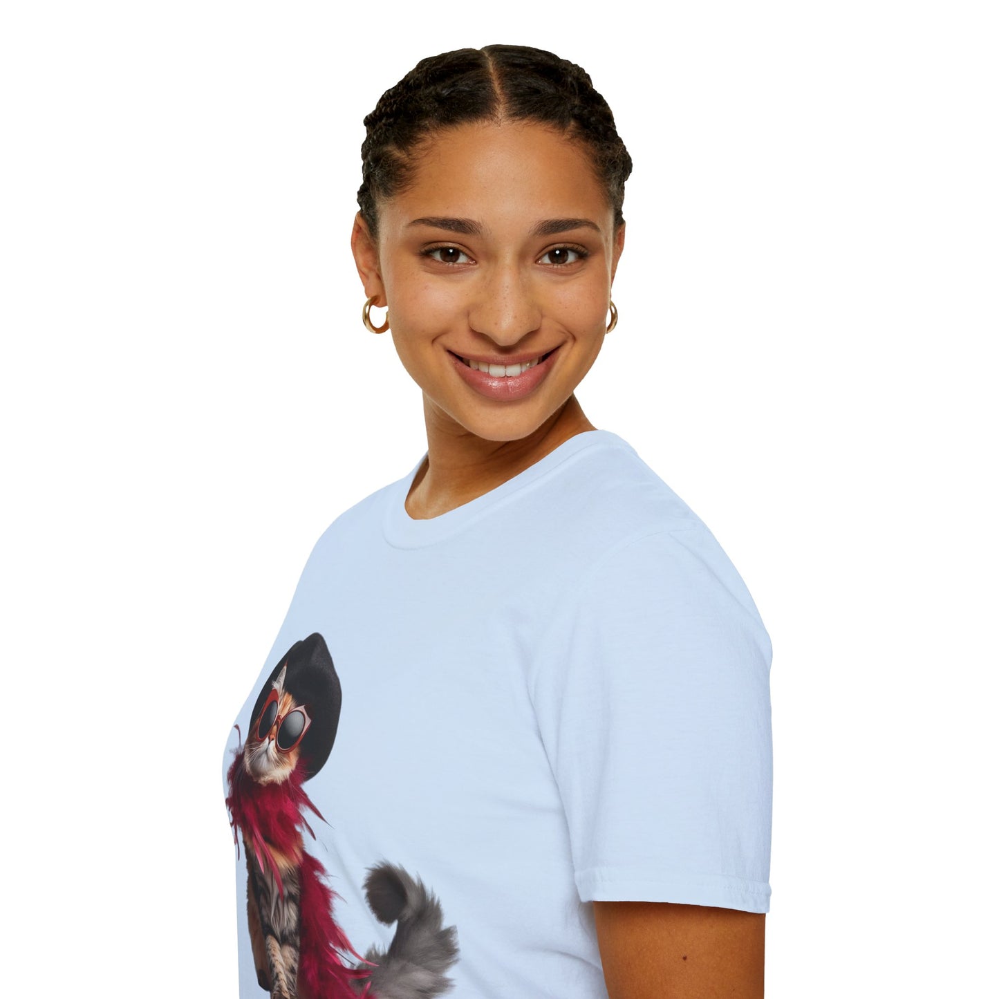 Fashionista Cat | Unisex Soft T-shirt