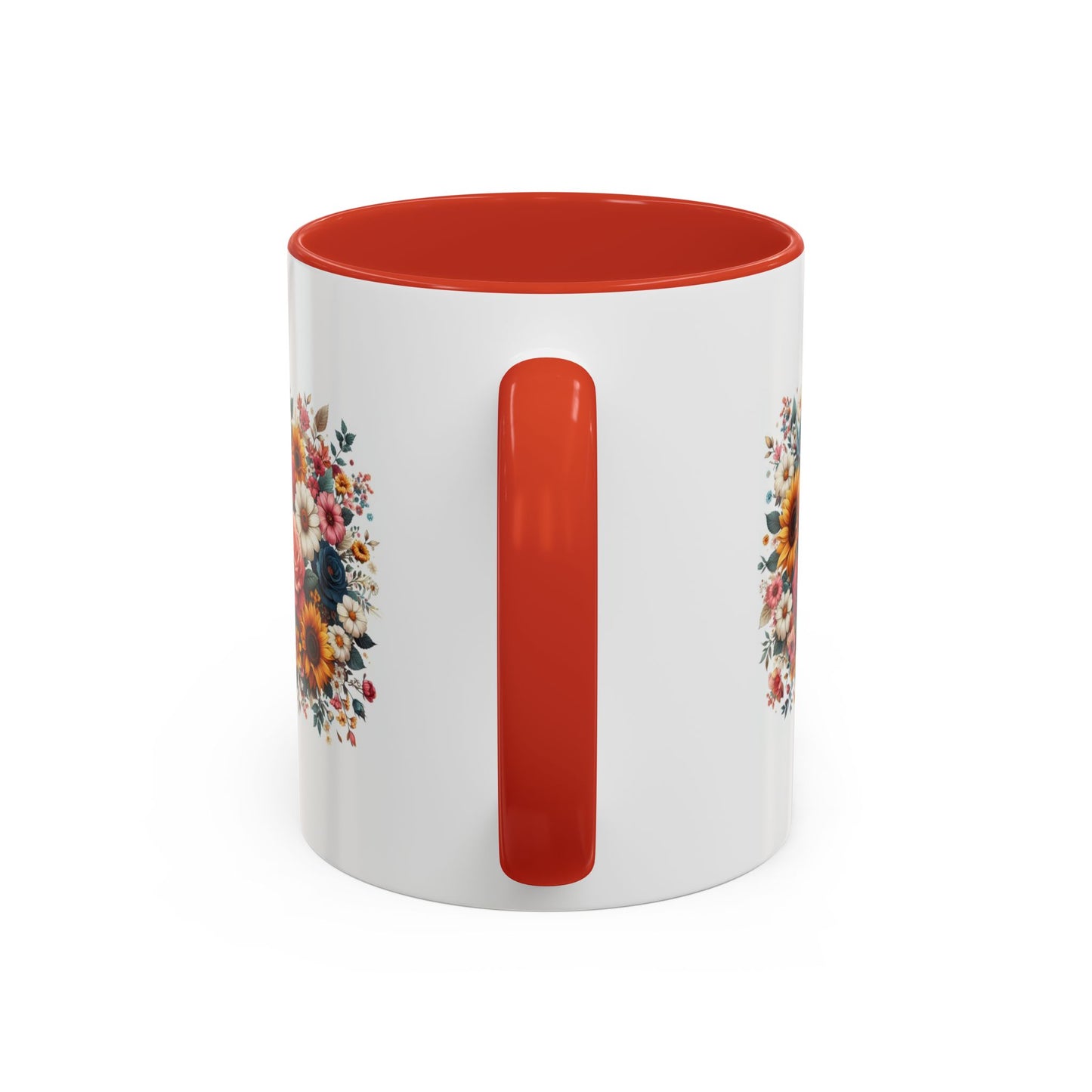 Fleurs multicolores | Tasse à café Accent (11, 15 oz)