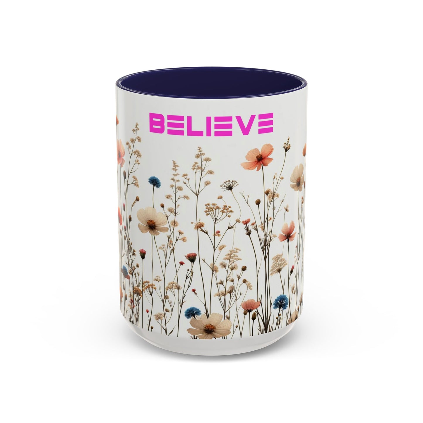 Believe | Wildflowers | Accent Coffee Mug (11, 15oz)