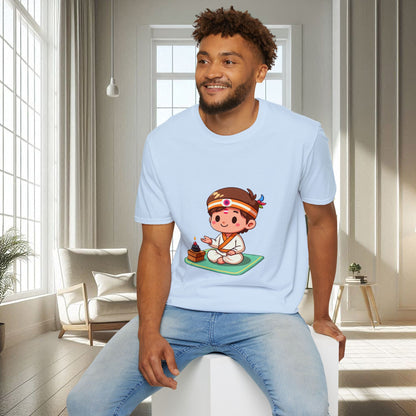 Garçon spirituel animé | T-shirt doux unisexe