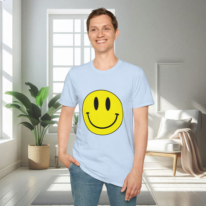 T-shirt unisexe doux avec émoticône souriante