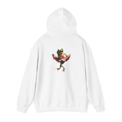 Sweat à capuche unisexe Heavy Blend™ avec motif de grenouille dansante