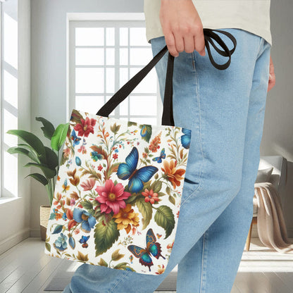 Flowers and Butterflies | Tote Bag