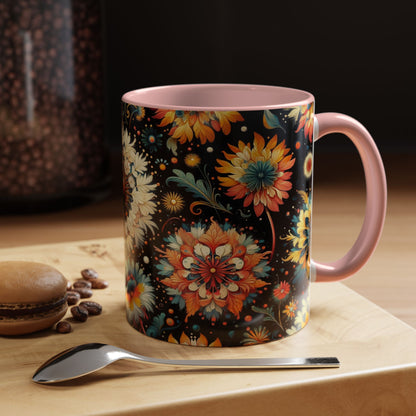 Vibrant Dandelions | Accent Coffee Mug (11oz)