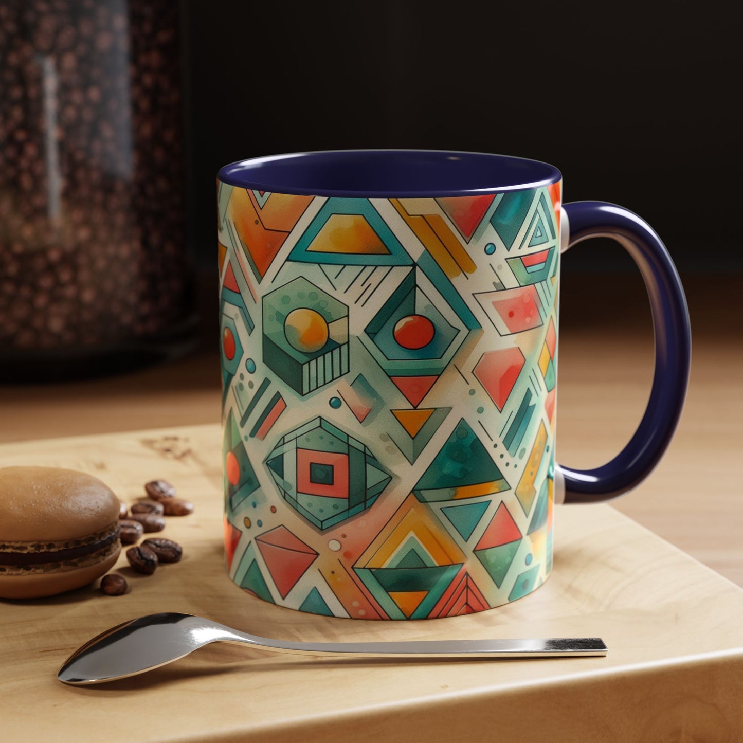 Abstract Geometric Pattern | Accent Coffee Mug (11oz)