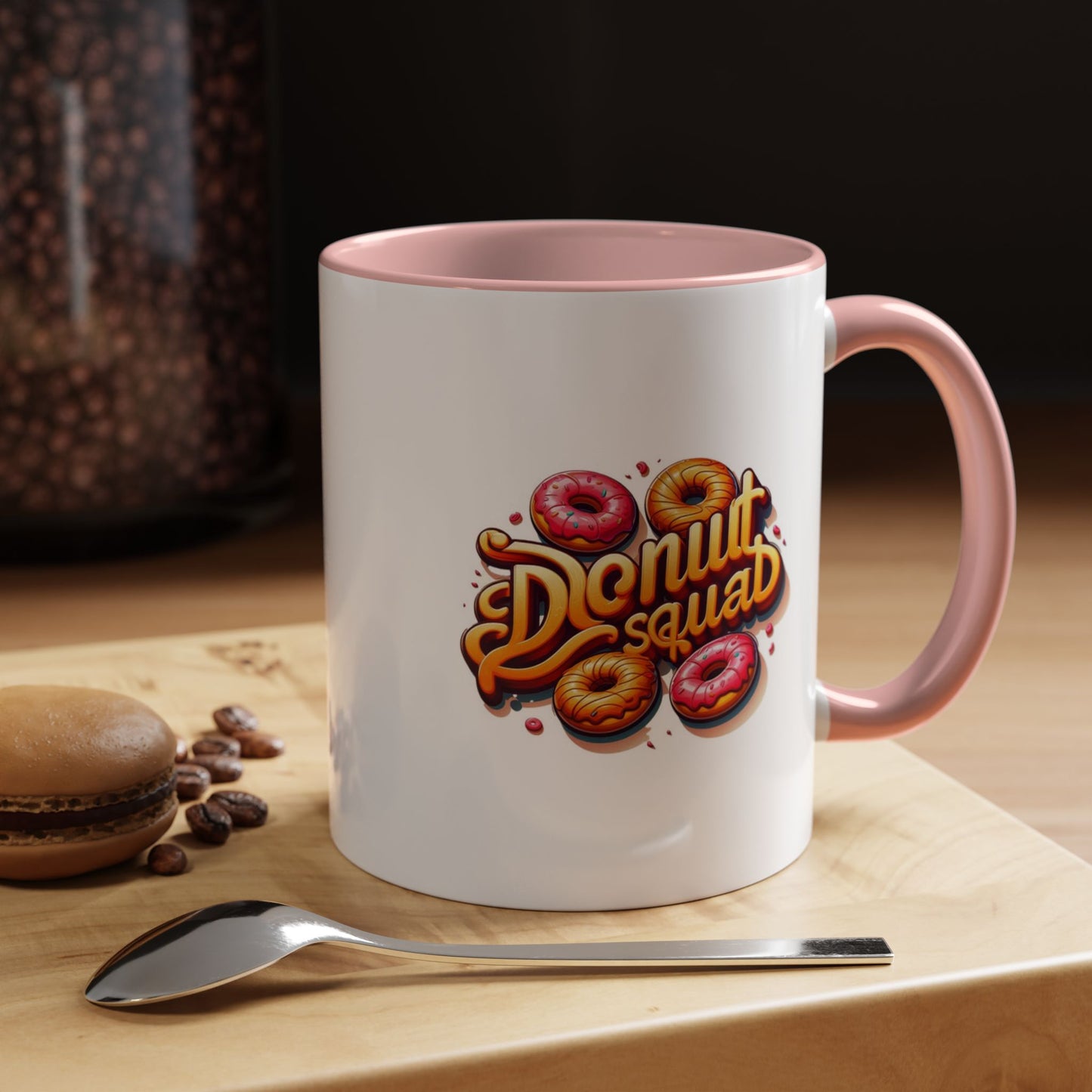 Taza de café con acento de Donut Squad (11 oz y 15 oz)