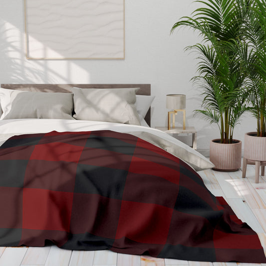 Red, Black Flannel Pattern | Arctic Fleece Blanket