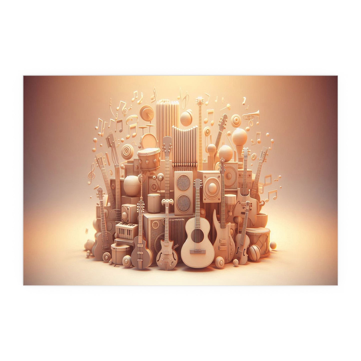 Music is Life | Indoor and Outdoor Silk Poster