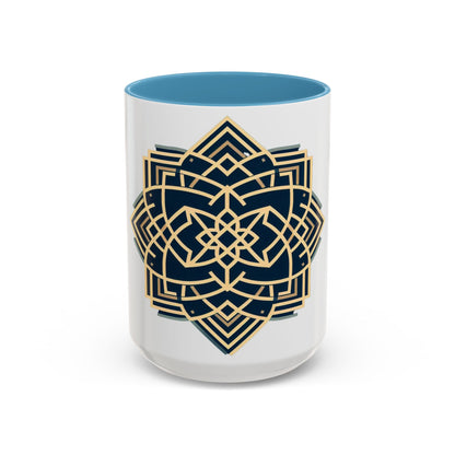 Royal Geometric Pattern | Accent Coffee Mug (11, 15oz)