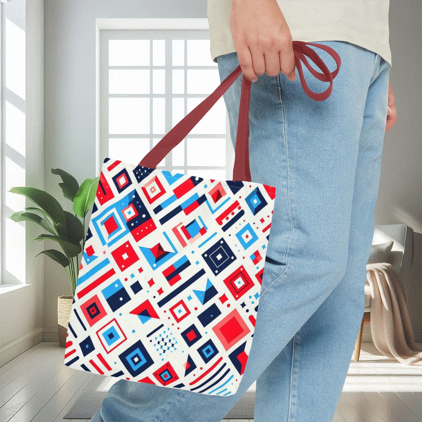 Modern Multicolored Abstract Shapes | Tote Bag