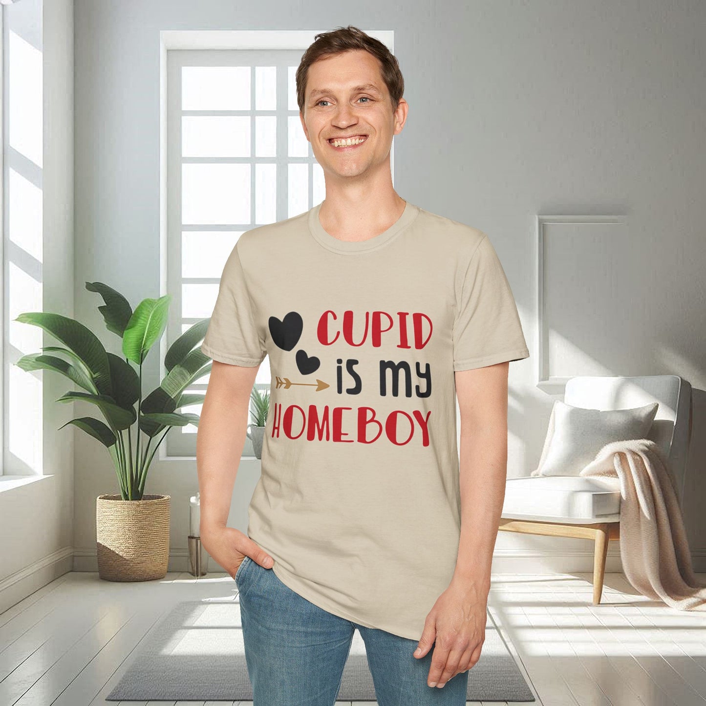 Cupidon est mon pote | T-shirt doux unisexe