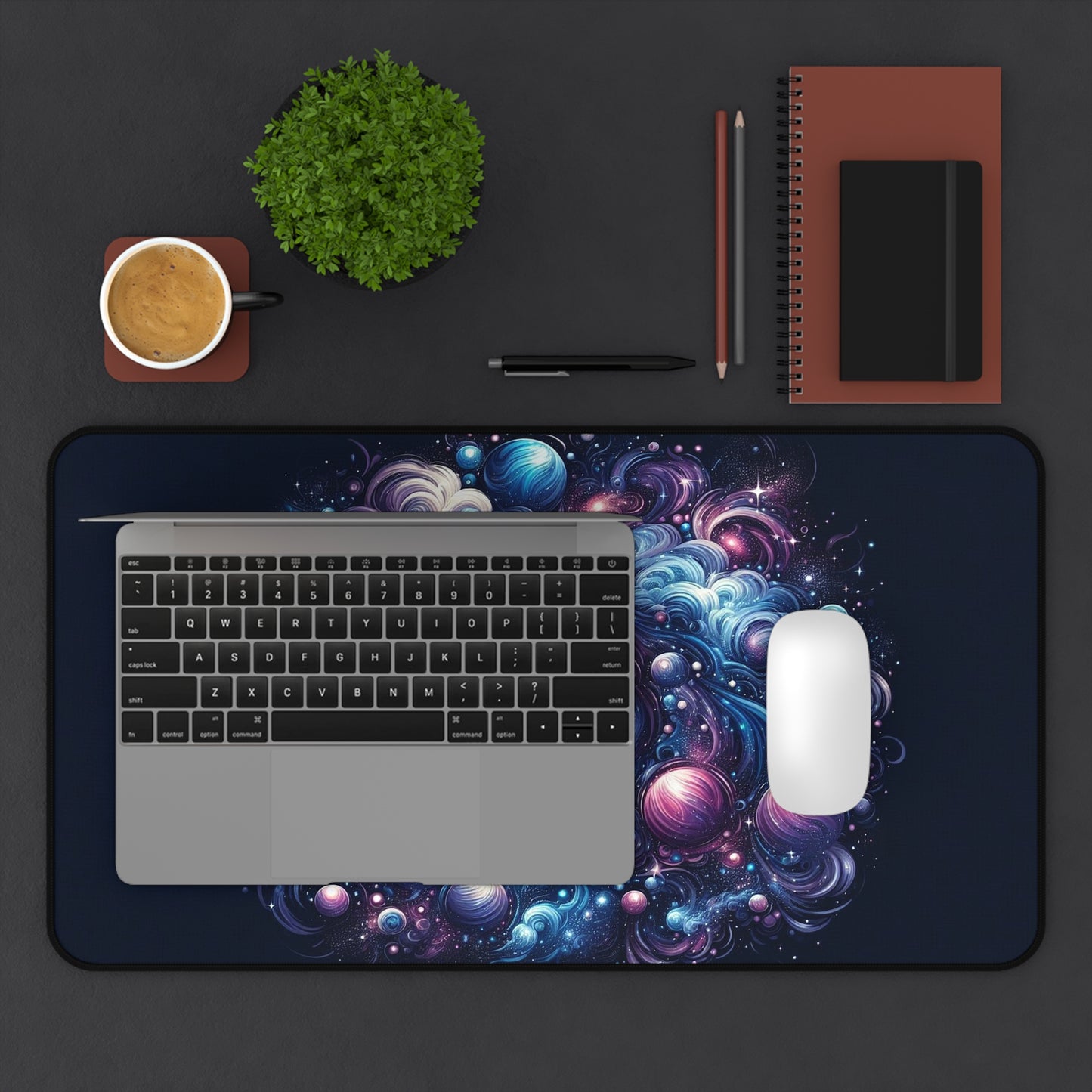 Magical Galaxies Swirling | Desk Mat