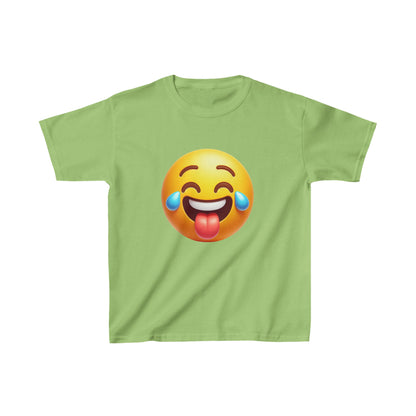 Emoji sonriente | Camiseta de algodón pesado para niños