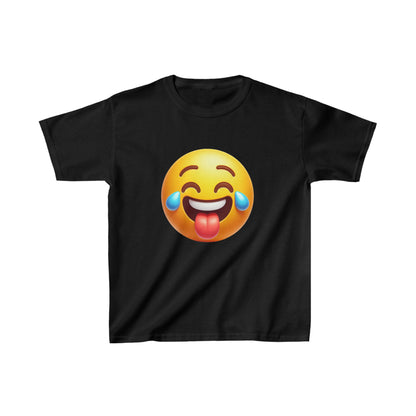 Emoji sonriente | Camiseta de algodón pesado para niños