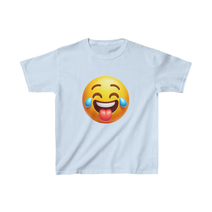 Emoji sonriente | Camiseta de algodón pesado para niños