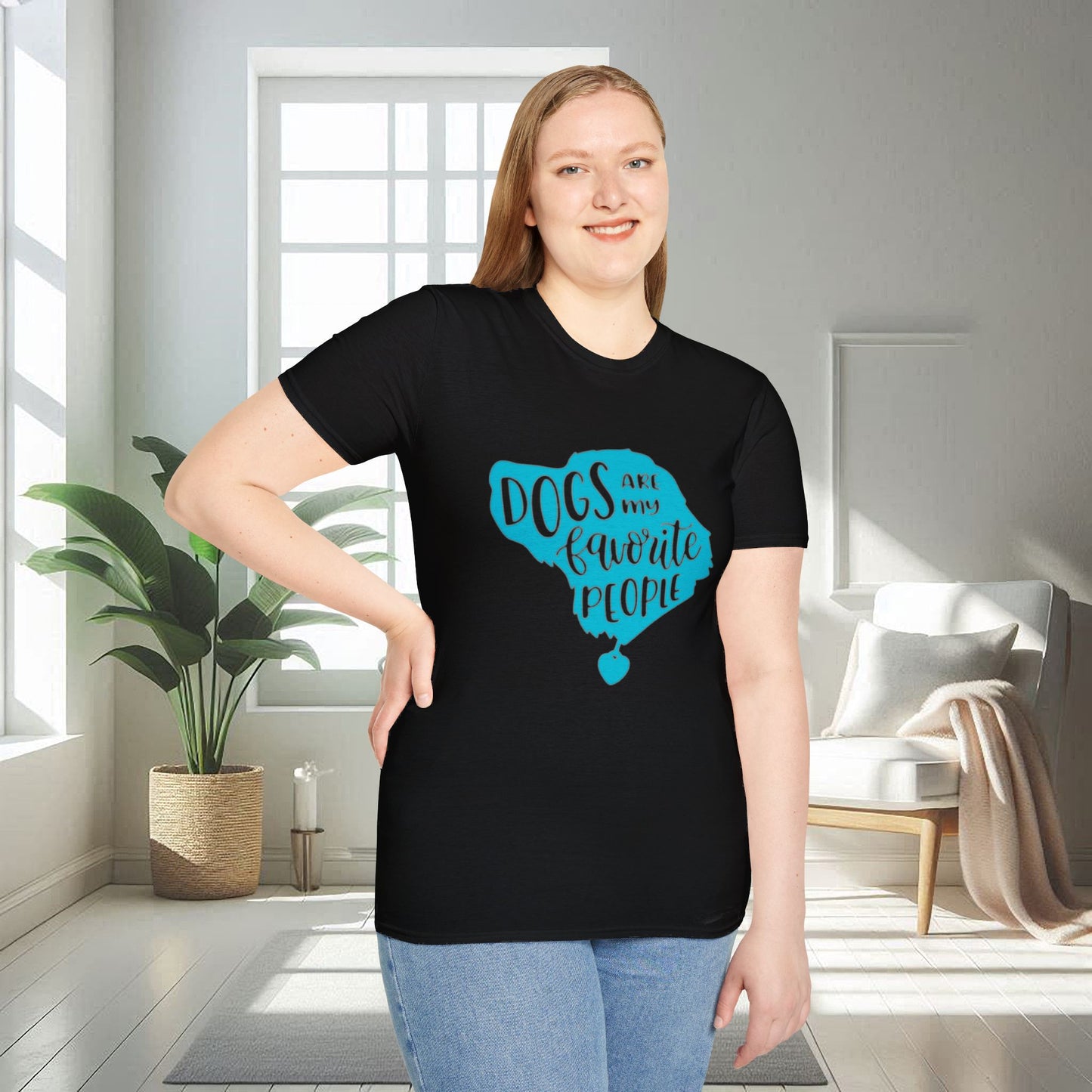 Les chiens sont mes personnes préférées | T-shirt doux unisexe