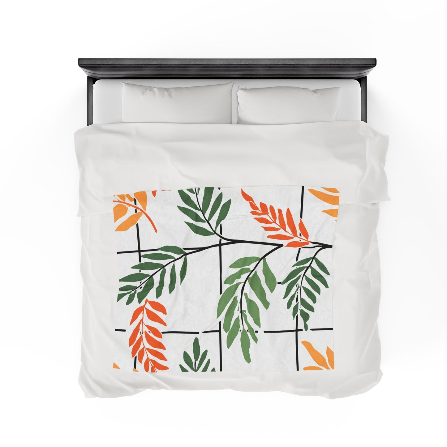 Ferns Pattern | Velveteen Plush Blanket