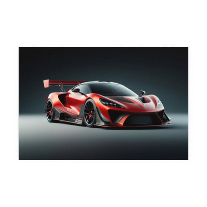 Sports Car with a Spoiler | Indoor and Outdoor Silk Poster