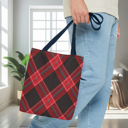 Red, Black Flannel Pattern | Tote Bag