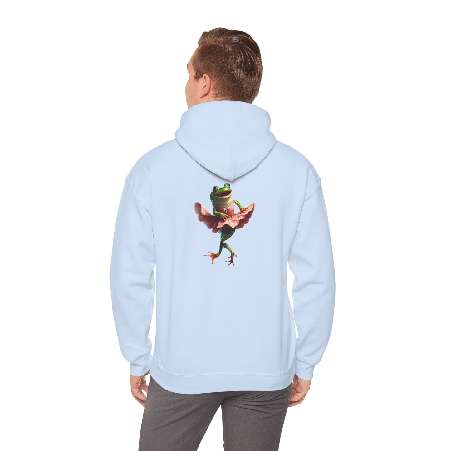 Sweat à capuche unisexe Heavy Blend™ avec motif de grenouille dansante