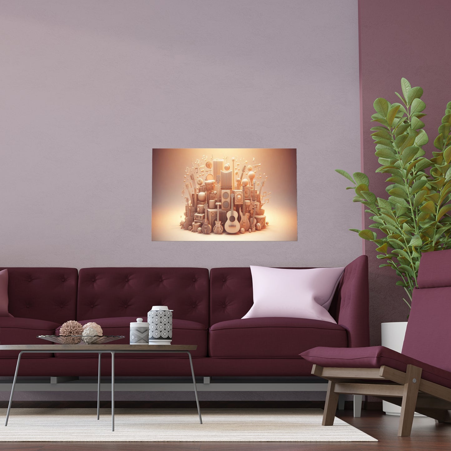 Music is Life | Indoor and Outdoor Silk Poster