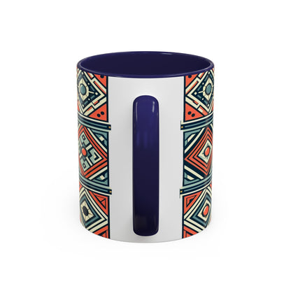 Diamond Geometric Pattern | Accent Coffee Mug (11oz)