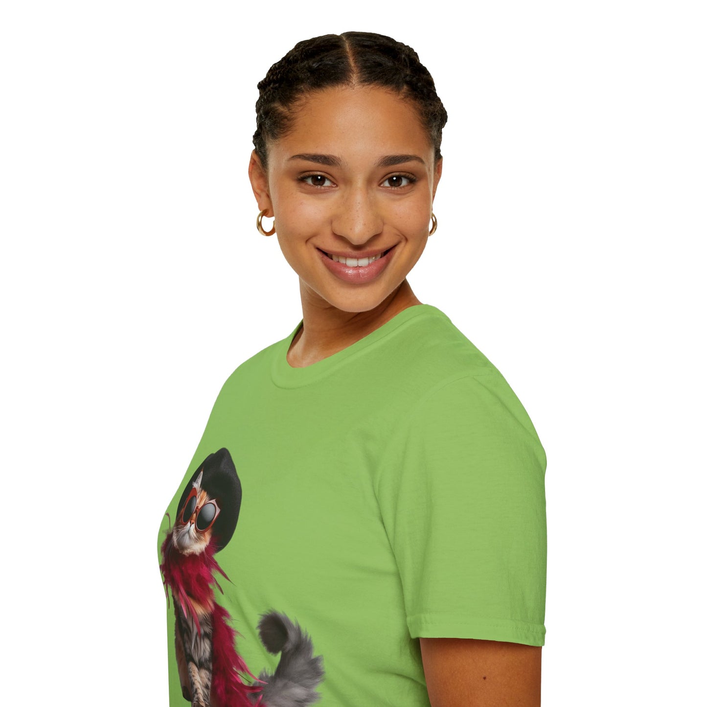 Fashionista Cat | Unisex Soft T-shirt