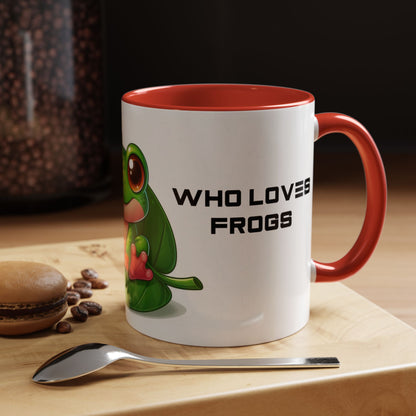 Just A Girl Who Loves Frogs | Accent Coffee Mug (11, 15oz)