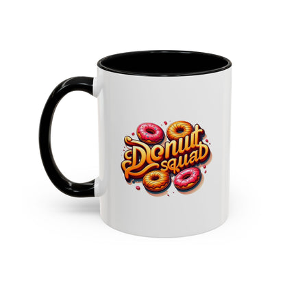 Taza de café con acento de Donut Squad (11 oz y 15 oz)