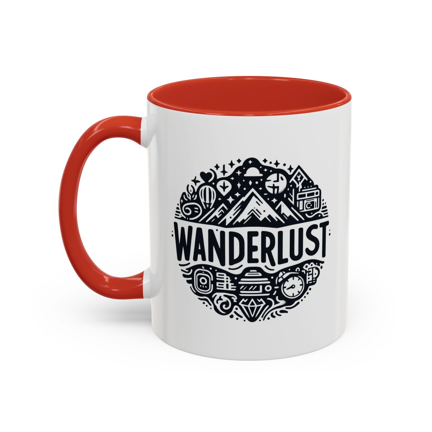 Wanderlust for the Travelling Soul | Accent Coffee Mug (11, 15oz)