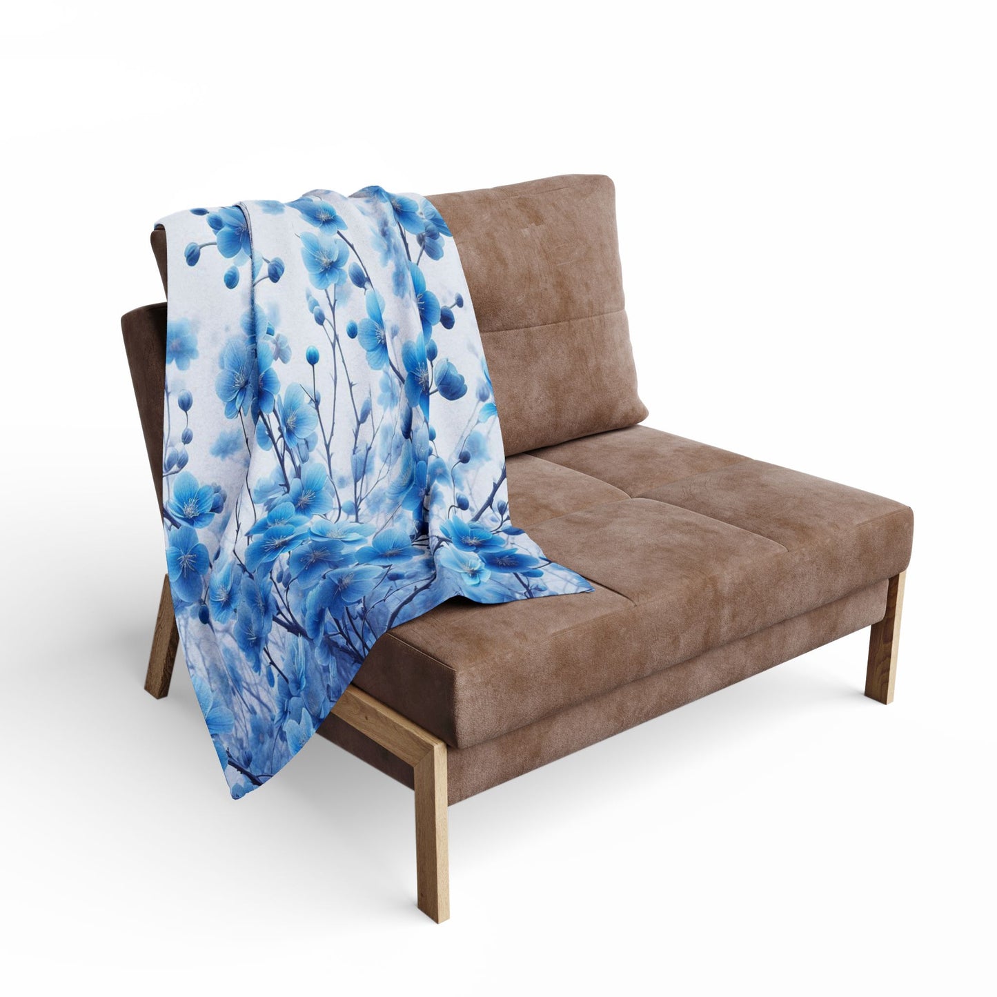 Blue Cherry Blossoms | Arctic Fleece Blanket