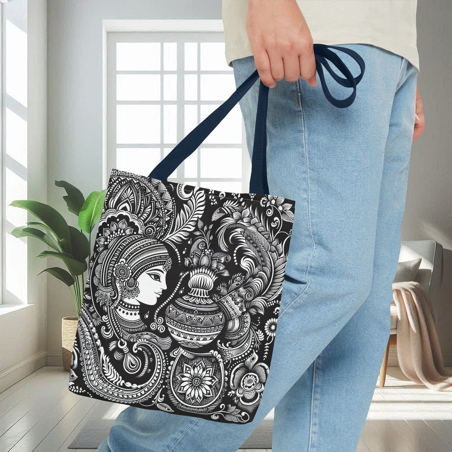 Traditional Black And White Design | Tote Bag