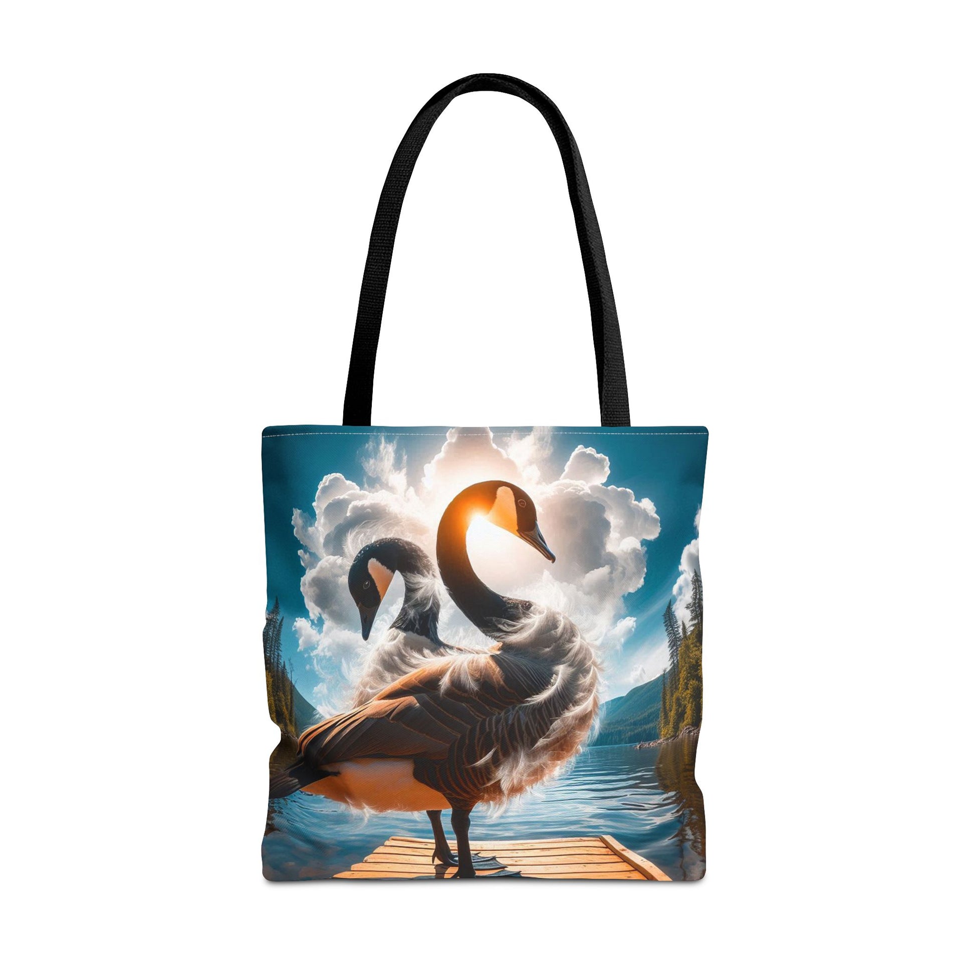 Canadian Geese On A Pier | Tote Bag