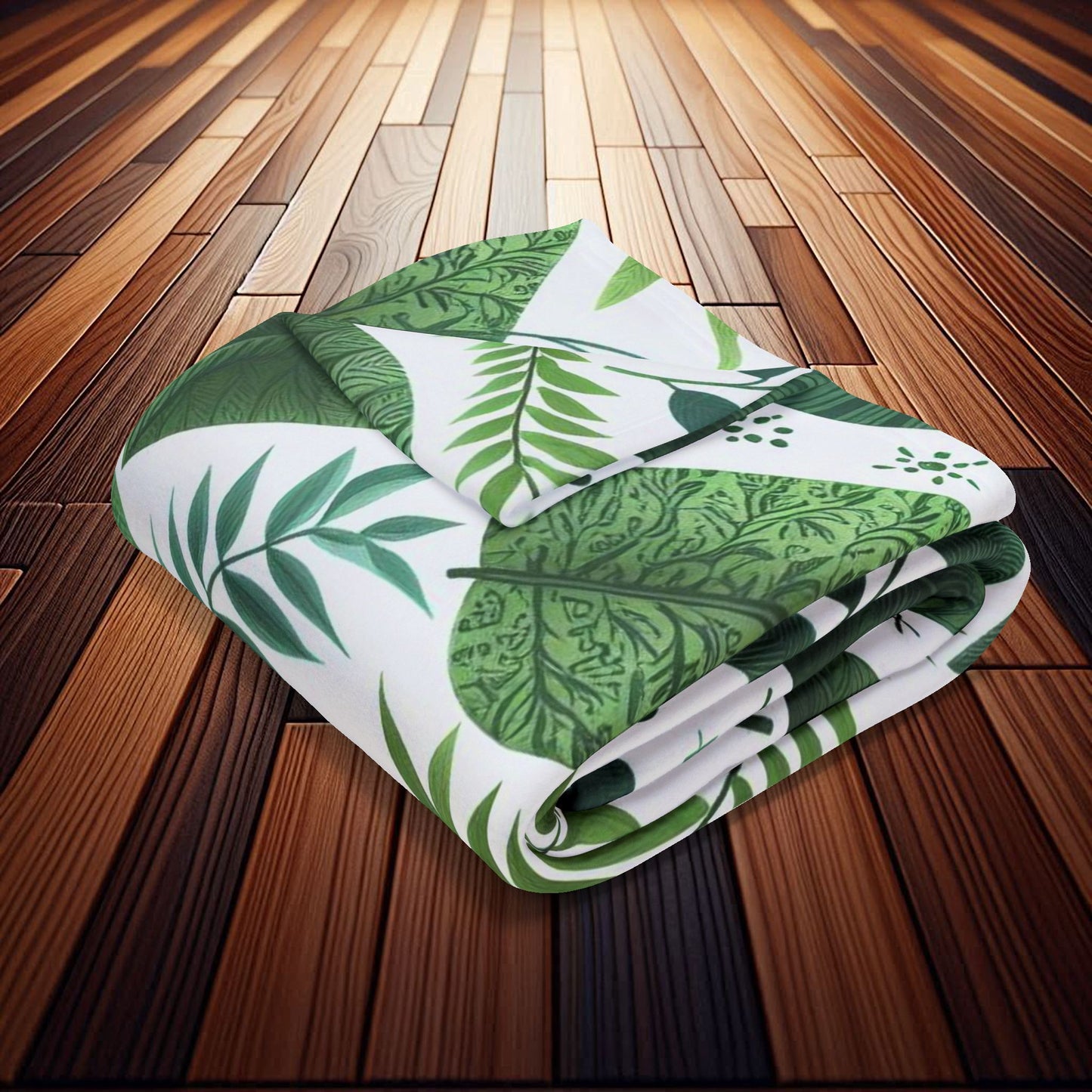 Fern, Palm and Other Leaves | Arctic Fleece Blanket