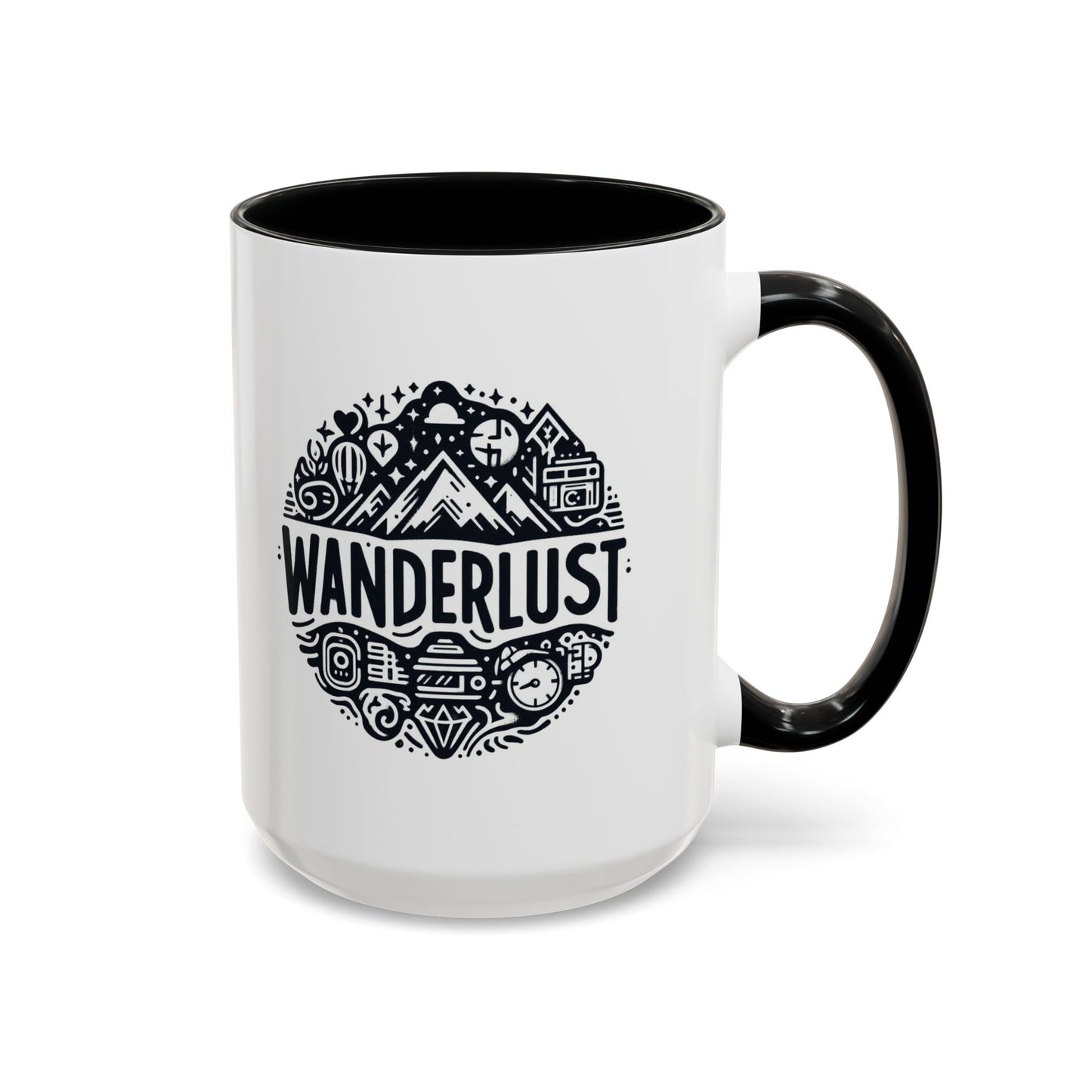 Wanderlust for the Travelling Soul | Accent Coffee Mug (11, 15oz)