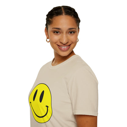 T-shirt unisexe doux avec émoticône souriante