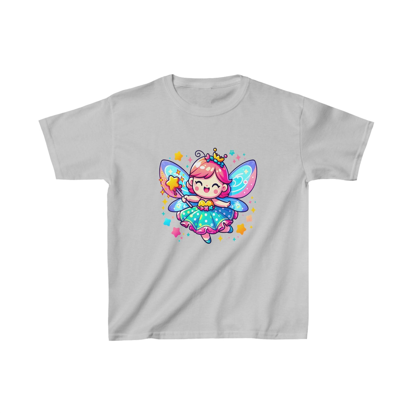 Hada animada | Camiseta de algodón pesado para niños