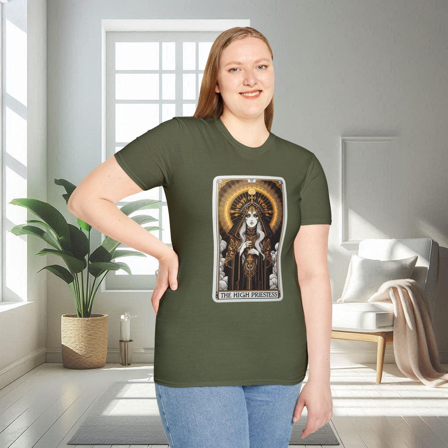 Le Tarot de la Grande Prêtresse | T-shirt unisexe doux