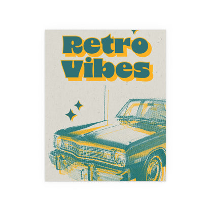 Retro Vibes | Indoor and Outdoor Silk Poster