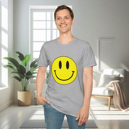 T-shirt unisexe doux avec émoticône souriante