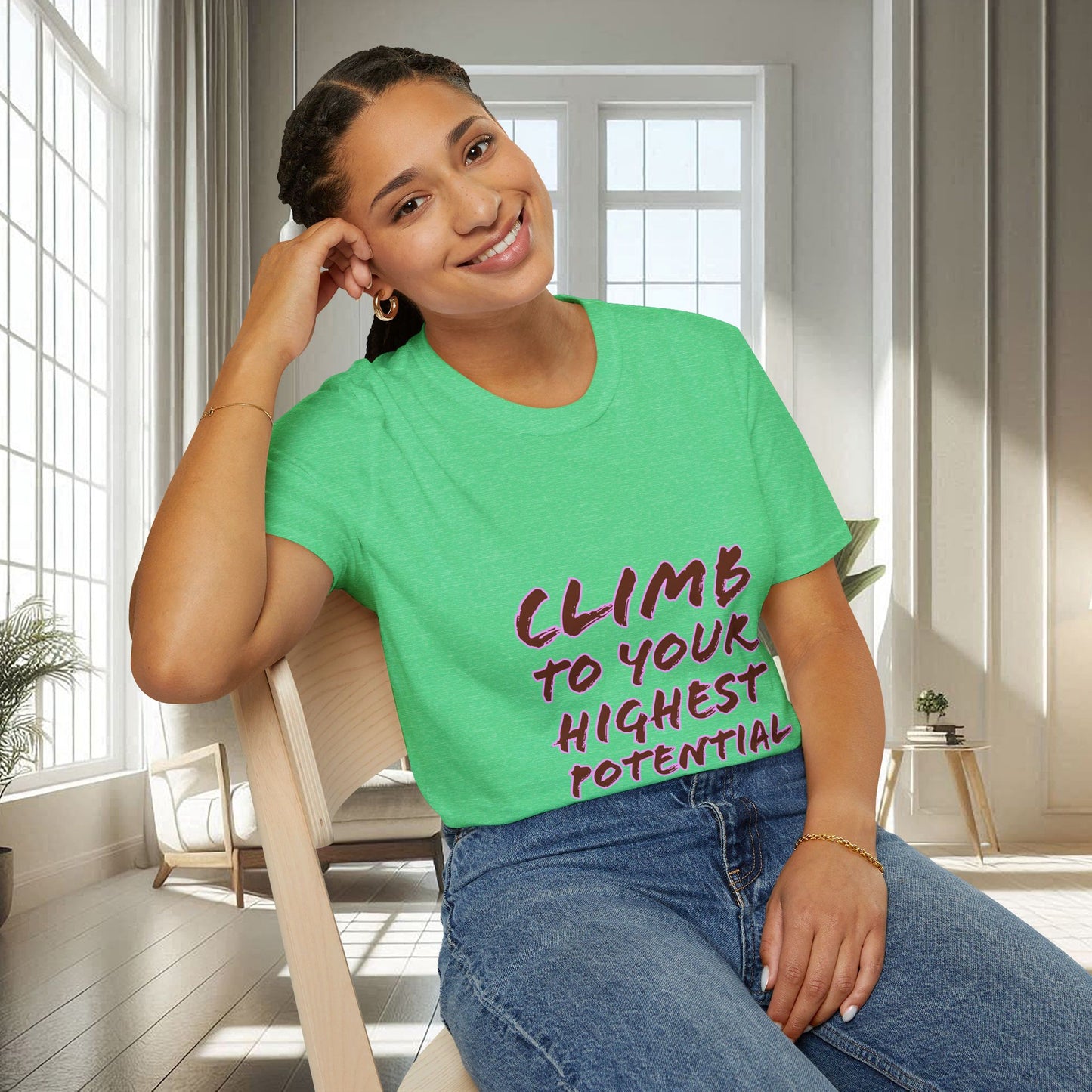 Climb To Your Highest Potential | Unisex Soft T-shirt