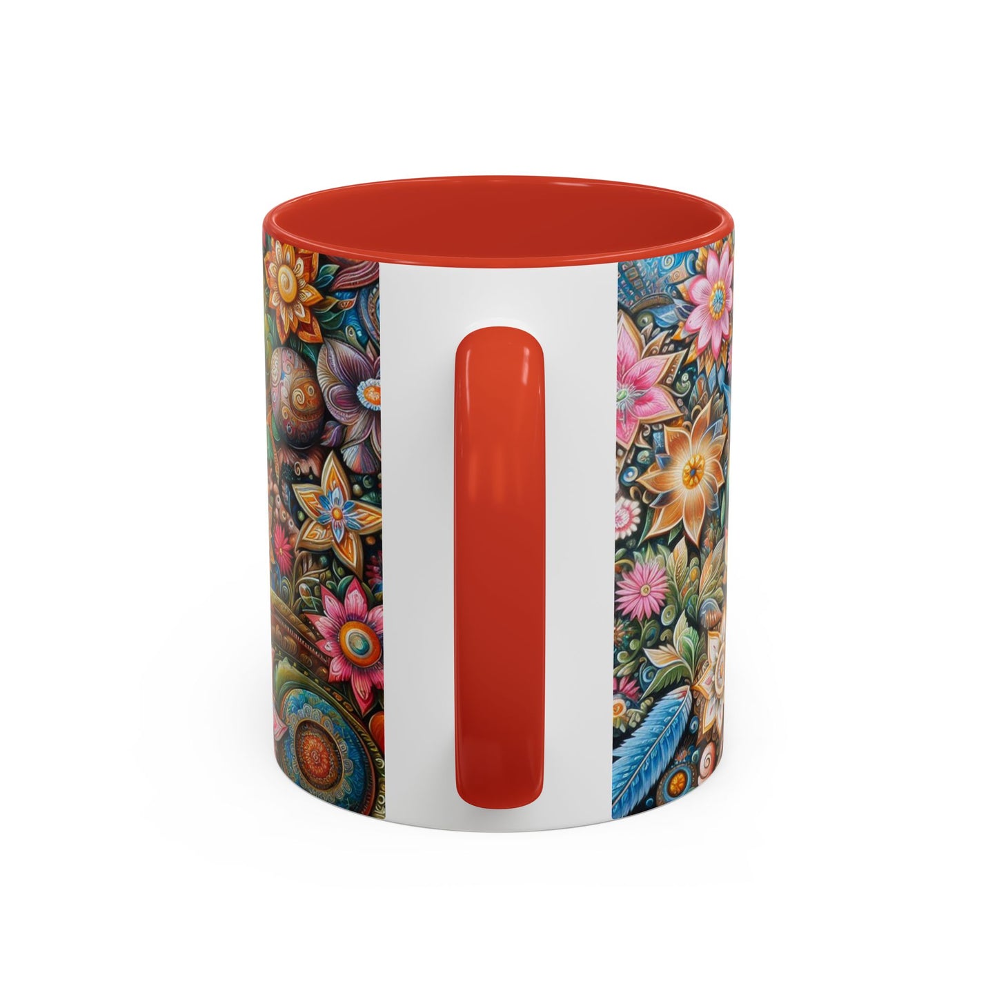 Floral Pattern | Accent Coffee Mug (11oz)