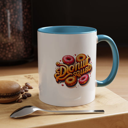 Taza de café con acento de Donut Squad (11 oz y 15 oz)