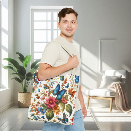 Flowers and Butterflies | Tote Bag