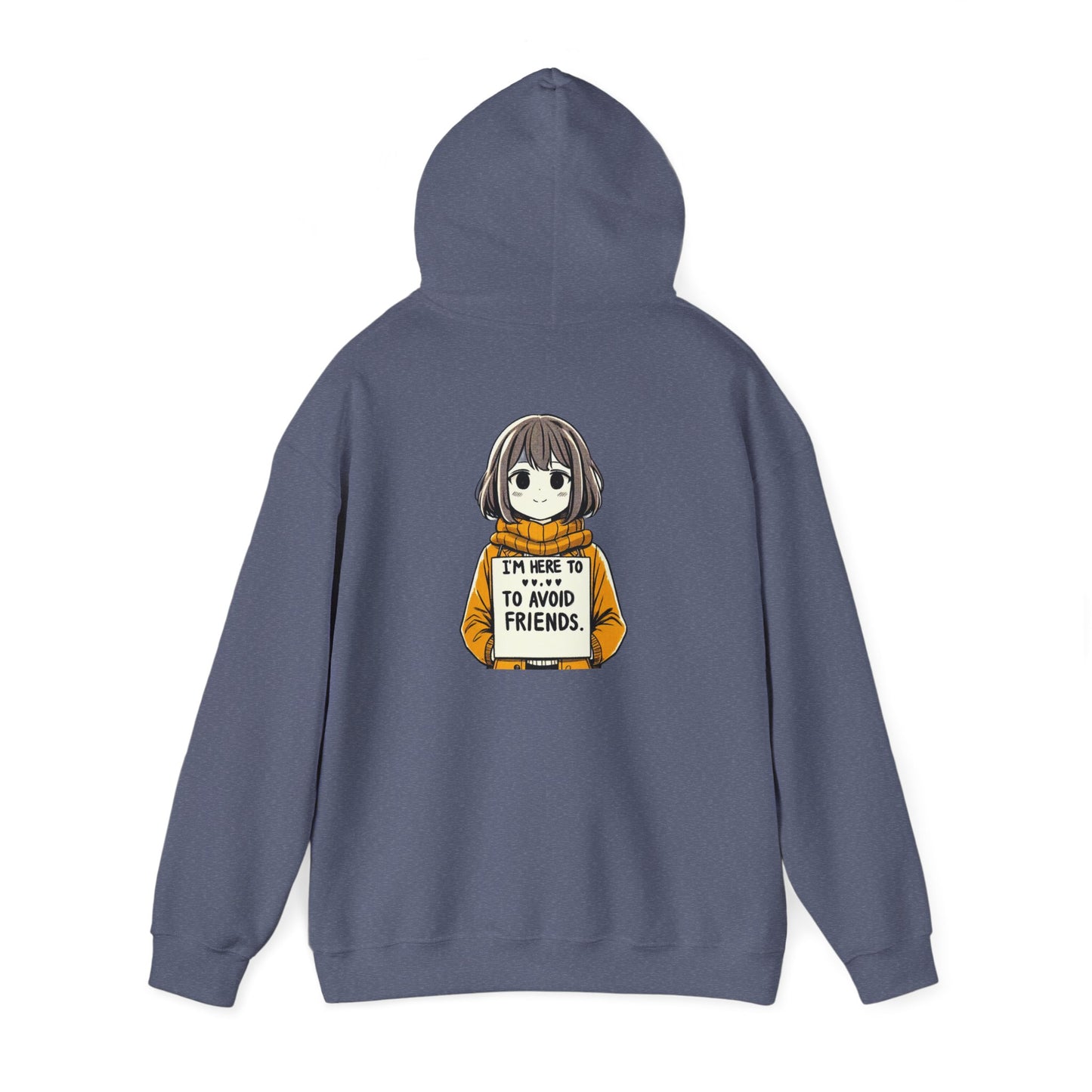 I'm Here to Avoid Friends | Unisex Heavy Blend™ Hooded Sweatshirt