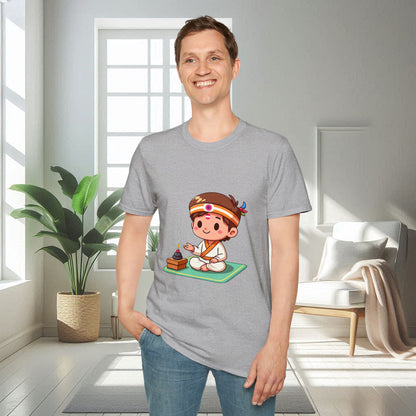 Garçon spirituel animé | T-shirt doux unisexe