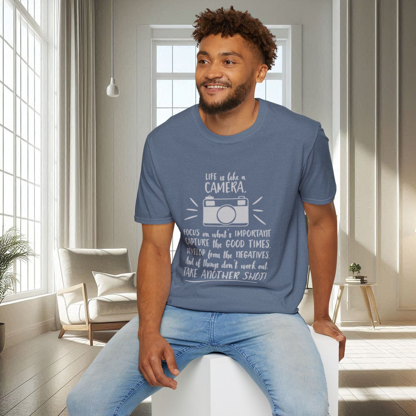 Cita positiva sobre la vida | Camiseta unisex suave