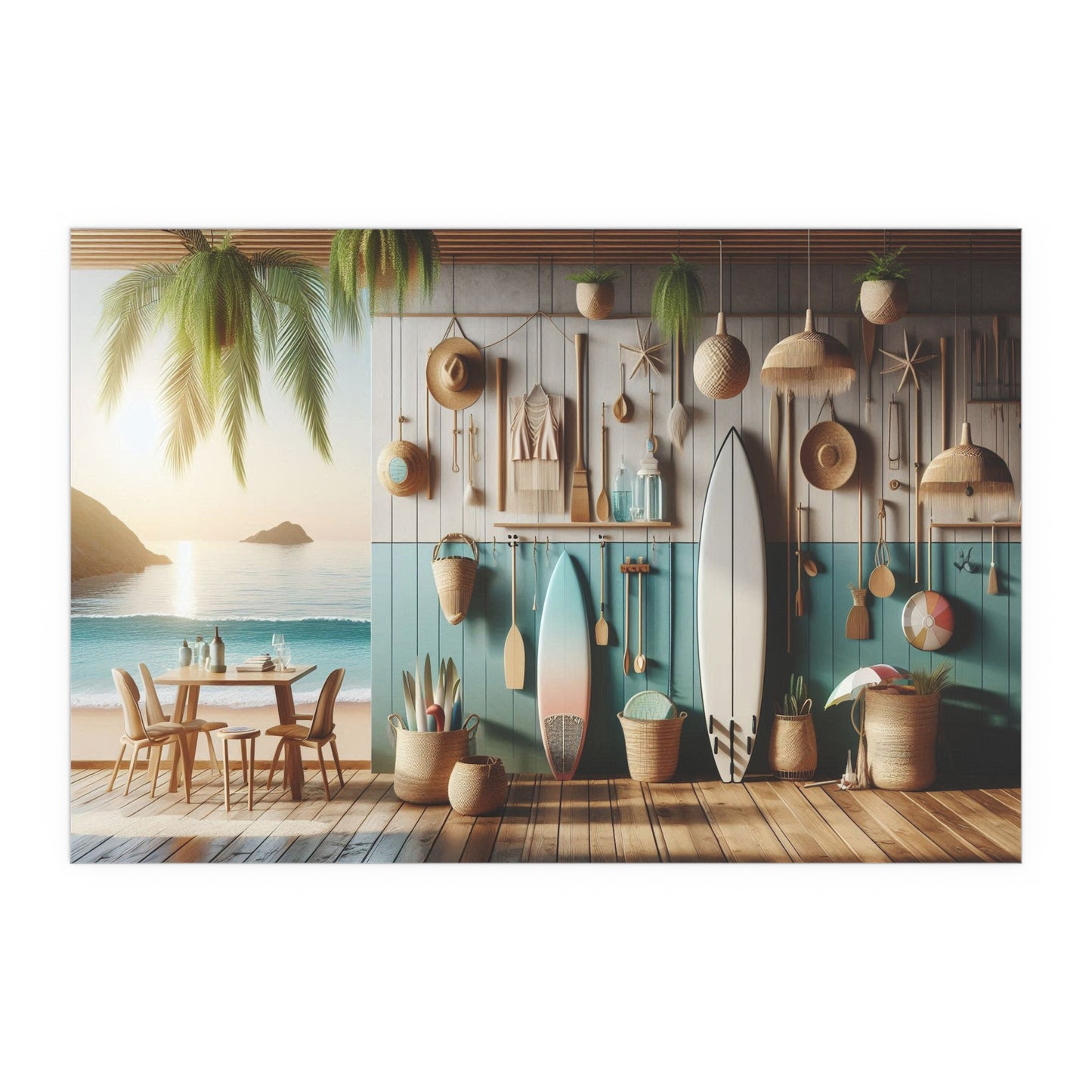 Beach Shack | Indoor and Outdoor Silk Poster